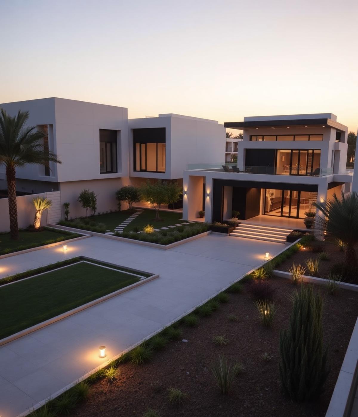 فيلات سكنية حديثة في القاهرة الجديدة